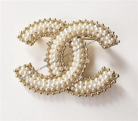 pearl chanel brooch|authentic Chanel brooches.